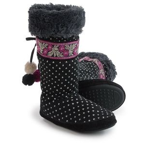 Muk Luks Jasmine Tall Boot Slippers Sz. Small 5-6